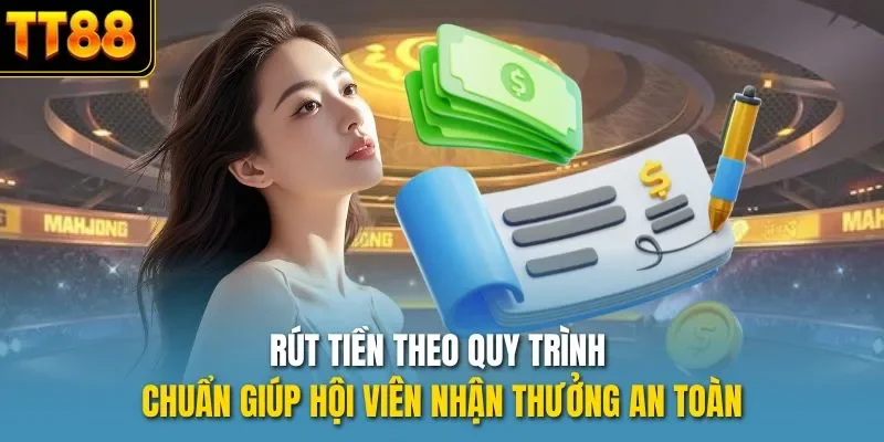 Rút tiền theo quy trình chuẩn giúp hội viên nhận thưởng an toàn 